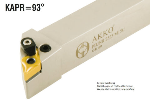 PDJNL 4040 S15C AKKO Außen-Drehhalter 93° für DNM. 1506..
<br/>links Schaft 40 x 40 mm