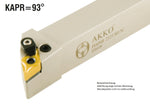 Akko-Außen-Drehhalter 93° für DNM. 1506..
<br/>links Schaft 32 x 32 mm