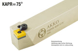 PSBNL 4040 S25C AKKO Außen-Drehhalter 75° für SNM. 2509..
<br/>links Schaft 40 x 40 mm