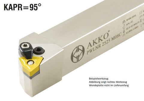 Akko-Außen-Drehhalter 95° für WNM. 0804..
<br/>rechts Schaft 20 x 20 mm