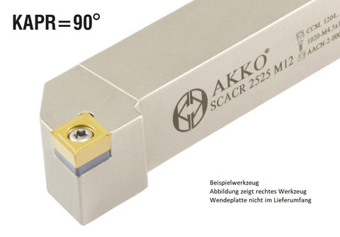 SCACR 1212 F09 AKKO Außen-Drehhalter 90° für CC.T 09T3..
<br/>rechts Schaft 12 x 12 mm