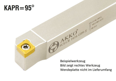 SCLCR 1616 X06-S AKKO 95°-Drehhalter für Langdrehautomaten für CC.T 0602..
<br/>rechts Schaft 16 x 16 mm