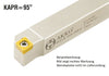 SCLCR 1010 X06-S AKKO 95°-Drehhalter für Langdrehautomaten für CC.T 0602..
<br/>rechts Schaft 10 x 10 mm