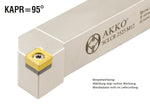Akko-Außen-Drehhalter 95° für CC.T 0602..
<br/>rechts Schaft 10 x 10 mm