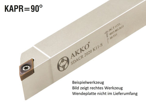 SDACL 1616 K11-S AKKO 90°-Drehhalter für Langdrehautomaten für DC.T 11T3..
<br/>links Schaft 16 x 16 mm