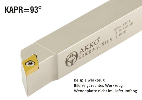 SDJCL 1616 F07-S AKKO 93°-Drehhalter für Langdrehautomaten für DC.T 0702..
<br/>links Schaft 16 x 16 mm