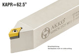 SDNCN 1010 E07 AKKO Außen-Drehhalter 62.5° für DC.T 0702..
<br/>neutral Schaft 10 x 10 mm