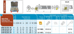 SET-E/SCLCL AKKO Bohrstangen-Set, links, Typ E (Vollhartmetall mit Innenkühlung) für ISO-Wendeplatte CC.T 0602.. und CC.T 09T3.. 
<br/>mit 4 verschiedenen Durchmessern