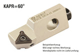 AKKO Kurzdrehhalter für ISO-WSP TC.T 110204
<br/>links, 60° Anstellwinkel