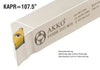 SVHBR 2525 M16 AKKO Außen-Drehhalter 107.5° für VB.T 1604..
<br/>rechts Schaft 25 x 25 mm