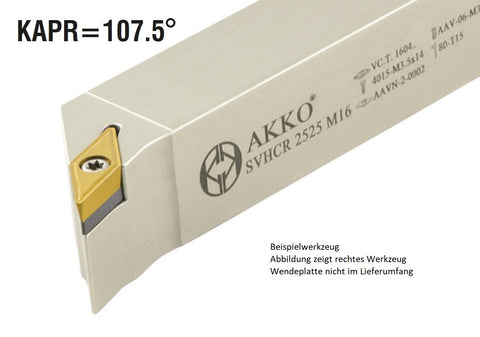 SVHCR 2020 K16 AKKO Außen-Drehhalter 107.5° für VC.T 1604..
<br/>rechts Schaft 20 x 20 mm