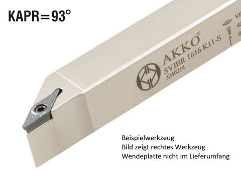 SVJBR 1616 K11-S AKKO 93°-Drehhalter für Langdrehautomaten für VB.T 1103..
<br/>rechts Schaft 16 x 16 mm