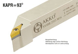 Akko-Außen-Drehhalter 93° für VB.T 1604..
<br/>rechts Schaft 20 x 20 mm