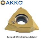 AKKO Poly-V-Einstechplatte, TP = 3.56 mm, Eckenradius = 0.44 mm, Hartmetallsorte VK20F01, links
<br/>