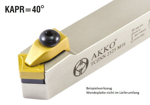 Akko-Außen-Drehhalter 40° für CNM. 1204.. neutral Schaft 20 x mm - 8699459000499 - Drehhalter