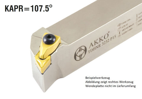 Akko-Außen-Drehhalter 107.5° für DNM. 1104.. rechts Schaft 25 x mm - 8699459082297 - Drehhalter