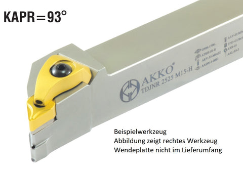 TDJNL 3232 P15-H AKKO Außen-Drehhalter 93° mit Innenkühlung<br/>für DNM. 1506.., links Schaft 32 x 32 mm