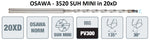 20xD-VHM-Tieflochbohrer, ø 1.5 mm, Osawa Typhoon Mini
<br/>mit Innenkühlung, beschichtet, Hauptanwendung: Stahl, VA, Guss