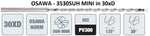 30xD-VHM-Tieflochbohrer, ø 2.5 mm, Osawa Typhoon Mini<br/>mit Innenkühlung, beschichtet, Hauptanwendung: Stahl, VA, Guss